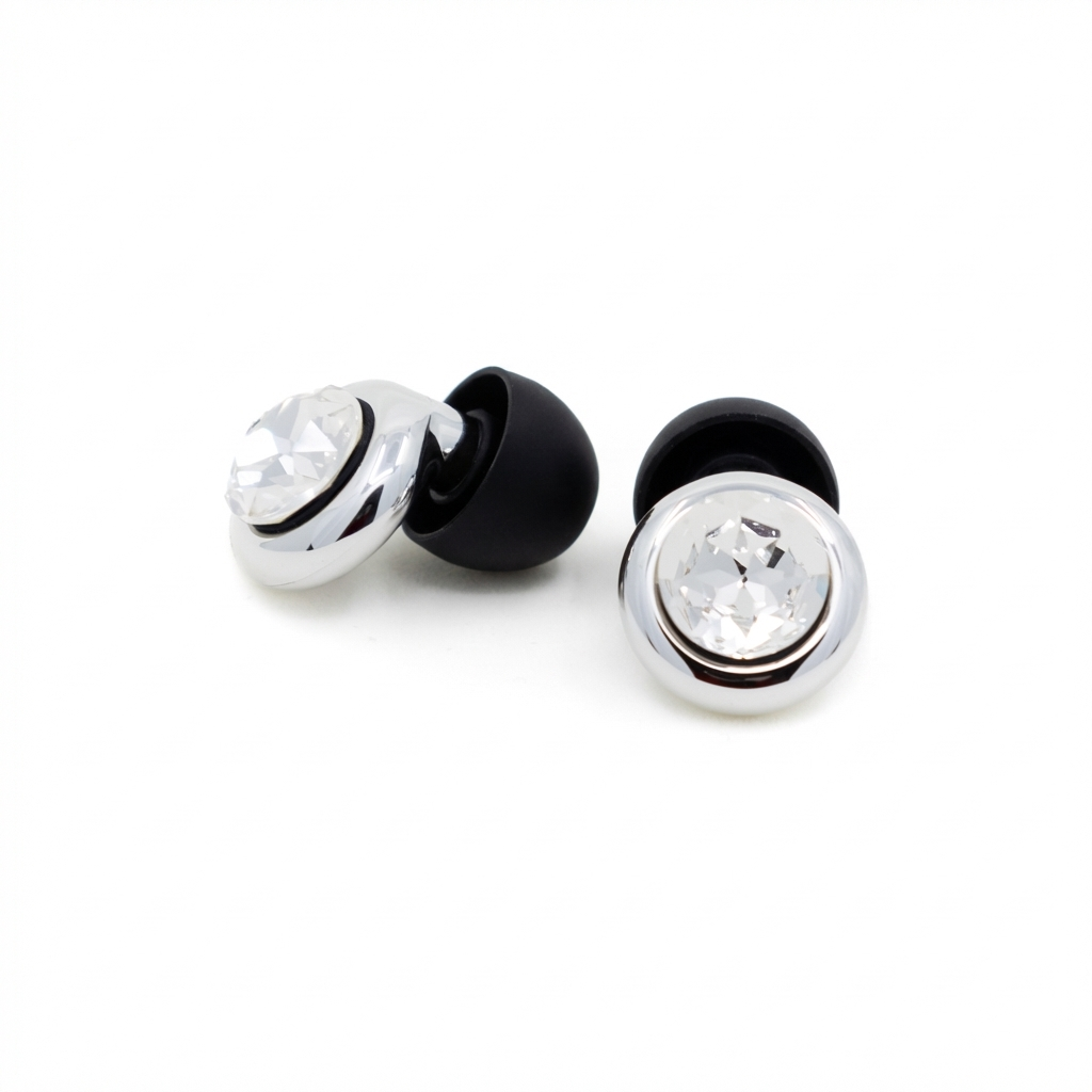 Oh Relief The Gem earplugs in So Silver