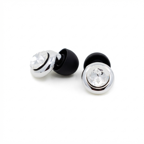 Oh Relief The Gem earplugs in So Silver